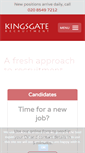 Mobile Screenshot of kingsgaterecruitment.co.uk