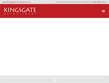 Tablet Screenshot of kingsgaterecruitment.co.uk